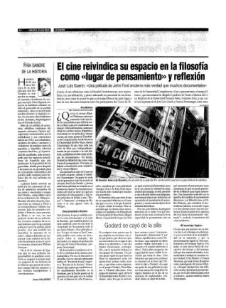 Eva Muñoz La Razón Cultura y Espectáculos El cine como lugar de pensamiento