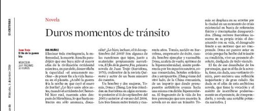 Eva Muñoz La Vanguardia Culturas Juan Trejo Novela Reseña