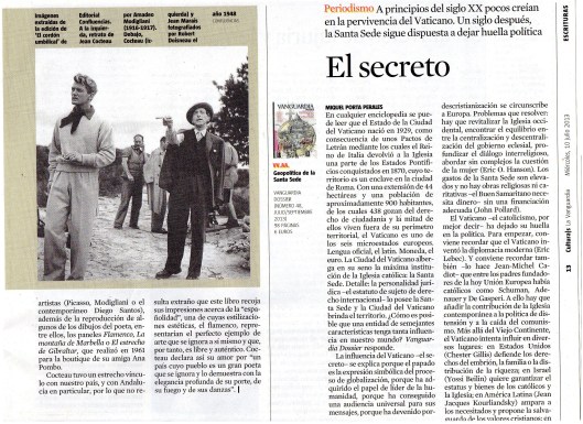 Artículo Jean Cocteau Culturas La Vanguardia en blog Eva Muñoz