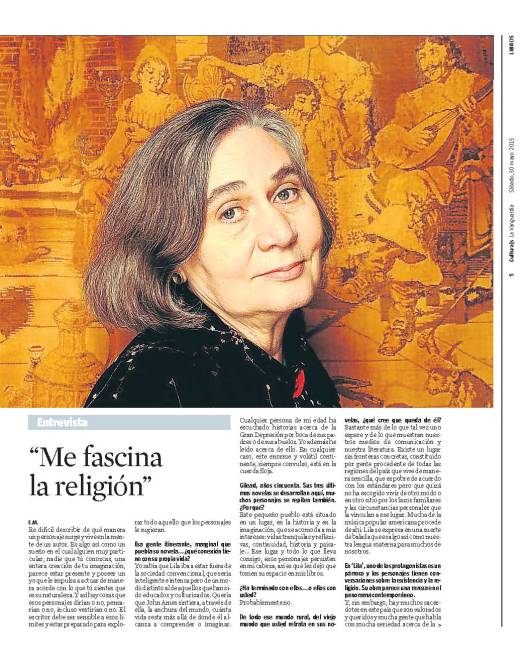 Marylinne Robinson en Eva Muñoz periodista, escritora y creadora de contendios